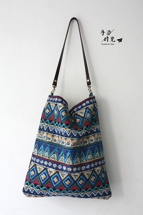 手造时光 原创手工设计 文艺民族风真皮肩带 堆糖,美好生活研究所