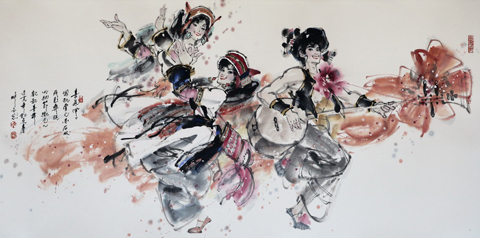 水墨舞韵 陈玉先——中国水墨舞蹈画的高峰